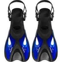 Atlantis Palmes de Plongée Black Blue-Pointure 42 - 45