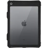 Redpepper Coque tablette étanche pour Apple iPad 9 (2021) 10.2 pouces / iPad 8 (2020) 10.2 pouces / iPad 7 (2019) 10.2 pouces - Noir