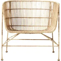 House Doctor Coon rotin naturel chaise longue