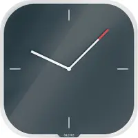 Leitz 90170089 Horloge murale Cosy gris Verre de sécurité