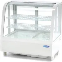 Maxima - Gastro Réfrigérateurs à porte vitrée - 100 l - 68 cm - Blanc
