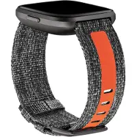 Fitbit Versa 2 Woven Bracelet de Montre en Silicone Orange S