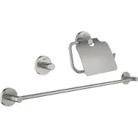 GROHE Set de salle de bain ESSENTIALS 3 in 1 supersteel