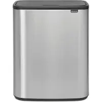 Brabantia Bo Touch Bin 60 Litres Inox Anti-traces de Doigts