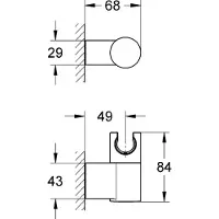 GROHE Rainshower support mural pour douchette 27055000