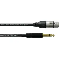 Cordial Câble Audio Stéréo XLR Femelle/jack Stéréo 6 M