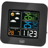 Trevi ME 3165 RC Station météo avec capteur extérieur noir