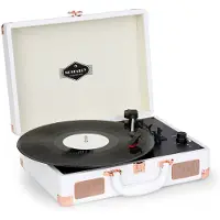 Auna Nostalgy by auna Peggy Sue Platine vinyle rétro LP USB AUX - blanc