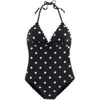 LASCANA Maillot de bain noir / blanc