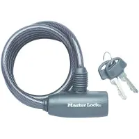 Master Lock Câble antivol à clé 8126EURDPRO Noir