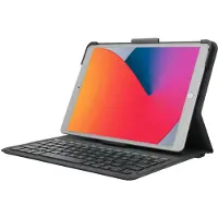 Zagg Étui clavier Messenger Folio 2 pour Apple iPad 9 (2021) 10.2 pouces / iPad 8 (2020) 10.2 pouces / iPad 7 (2019) 10.2 pouces - QWERTY / NL - Gris