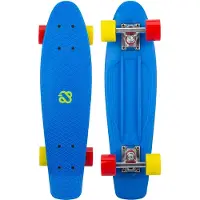 Nijdam Plastic skateboard NIJDAM SAILOR STROLL N30BA03 Blue/Yellow/Red