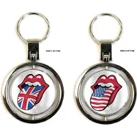 The Rolling Stones UK & US Tongues Schlüsselanhänger, Multicolore