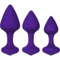 Feelztoys Bibi - Ensemble de plugs anaux violet (3 pièces)
