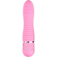 Huismerk Ribbed Mini Vibrator Pink