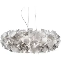 Slamp Suspension , Clizia, dimmable, Gris, Salon / séjour, Plastique, Design