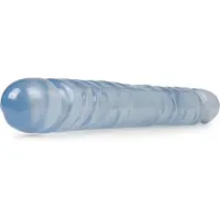 Crystal Jellies Jr Double Dong de 30 cm - Transparent