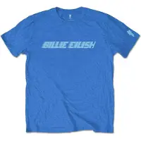 Billie Eilish T-Shirt Racer Logo Homme Bleu - Taille L