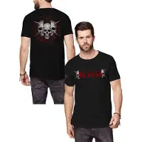 Ginza.se T-Shirt Manches courtes de - Skull Spikes - S - XXL - pour Homme - noir - Taille L