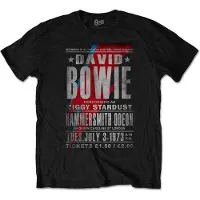 David Bowie T-Shirt Hammersmith Odeon Homme Noir - Taille XXL
