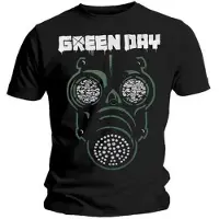 Green Day T-Shirt Gas Mask Homme Noir - Taille L