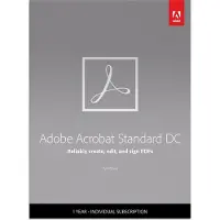 Adobe Acrobat Standard DC - Multilingue - 1 Utilisateur, 12 Mois (Windows) *TÉLÉCHARGER*