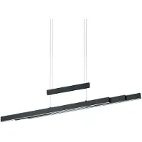 TRIO Suspension LED noire réglable en hauteur & extensible Lampes pour au-dessus de la table à manger