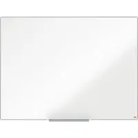 Nobo Tableau blanc Prestige - cadre alu - surface émaillée - l. 1200 x H 900 mm - avec auget