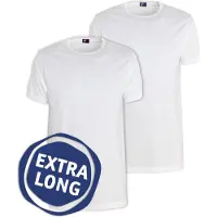 Alan red T-Shirts Derby Extra Longs Blancs (Lot de 2) Blanc taille S