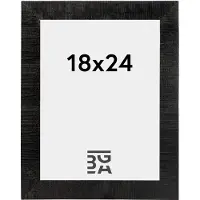 Walther design Cadre photo en bois Home noir 18x24 cm (13 x 18 cm)