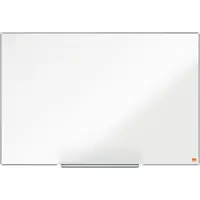 Nobo Tableau blanc Prestige - cadre alu - surface Nano Clean - l. 900 x H 600 mm - avec auget