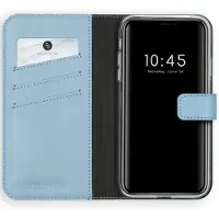 Selencia Étui portefeuille en cuir véritable Apple iPhone 11 - Air Blue