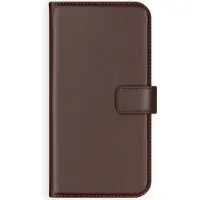 Selencia Étui portefeuille en cuir véritable Samsung Galaxy A40 - Marron