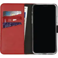Selencia Étui portefeuille en cuir véritable Apple iPhone 11 Pro - Rouge