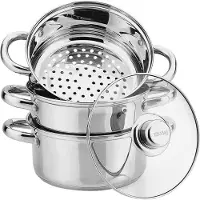 KINGHOFF Marmites vapeur 7l 4 éléments 20cm KH3321