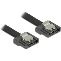DeLOCK Cable SATA FLEXI 6 Gb/s 100 cm schwarz Metall -