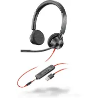 Poly 3325 Casque Avec fil Arceau Appels/Musique USB Type-A Noir
