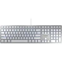 Cherry KC 6000 SLIM POUR MAC, argent, layout nordique