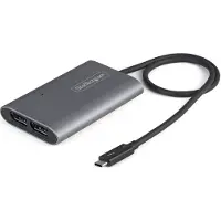 StarTech.com .com Adaptateur Thunderbolt 3 vers Dual DisplayPort DP 1.4 - Adaptateur Thunderbolt 3 vers Double 4K 60Hz DP ou Single Vidéo 8K/5K - TB3 vers Double Écran DisplayPort - Mac/Windows