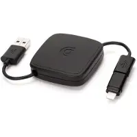 Griffin C?ble r?tractable 2-en-1 Noir