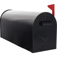 Rottner Boîte aux lettres - - US Black Steel - Acier - Murale - Sécurisée