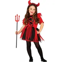 Guirca Cute Devil Girl Costume Rouge 5-6 Years Enfants
