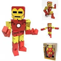 BEM'S HW Figurine En Bois Wood Warriors - Iron Man