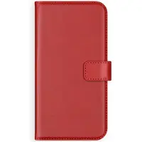 Selencia Étui portefeuille en cuir véritable Samsung Galaxy S9 Plus - Rouge