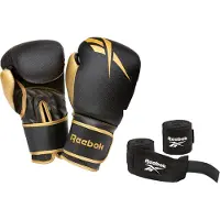 Reebok Ensemble de gants de boxe et d'écharpe Reebok 12oz