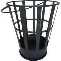 Esschert Design Seau à feu Noir Acier
