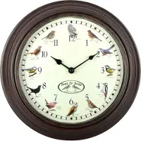 Pflanzen-Kölle Horloge avec gazouillis d'oiseaux