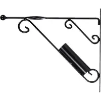 Esschert Design Support de mât de drapeau 2 en 1