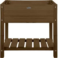 AC-DÉCO Carré potager en bois - 40,6 x 78,8 x 78 cm - Marron