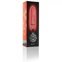 Rocks off Neon Nights Vibromasseur Mini Rouge